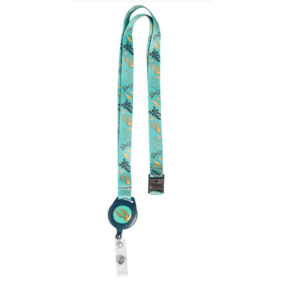 Harry Potter Snitch Lot of 2 Lanyards with Badge Reel for ID Badges green teal - Picture 3 of 8